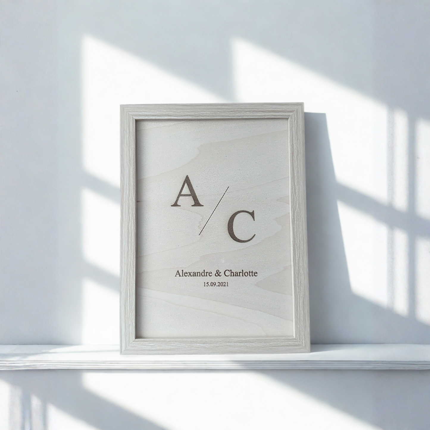 Cadre Initiales couple - CADRE INCLUS