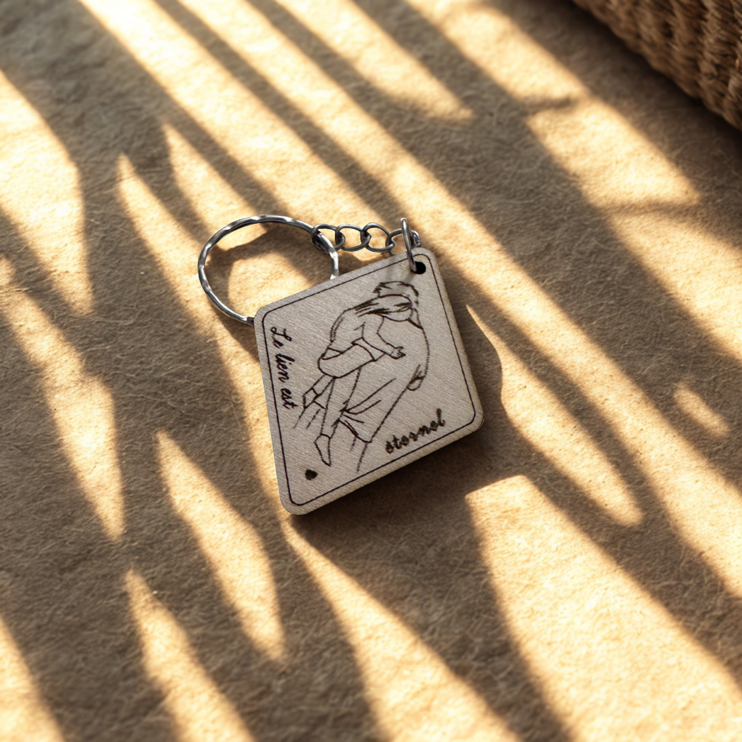 Porte-clé Papa et fille