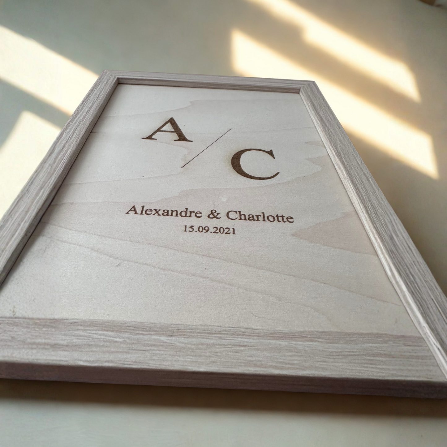 Cadre Initiales couple - CADRE INCLUS