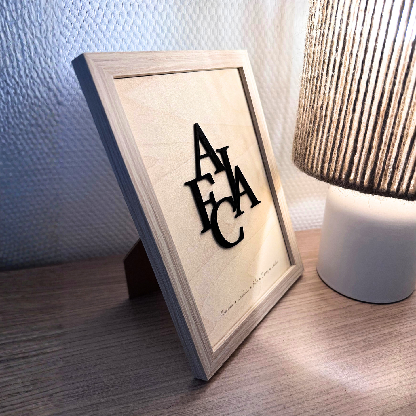 Cadre Initiales famille - CADRE INCLUS