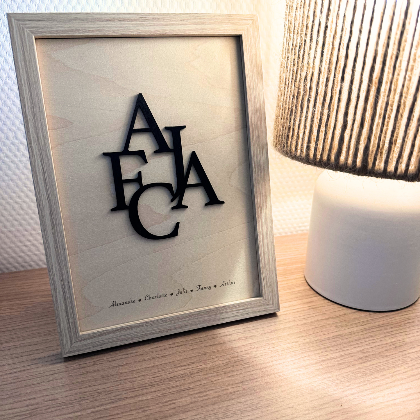 Cadre Initiales famille - CADRE INCLUS