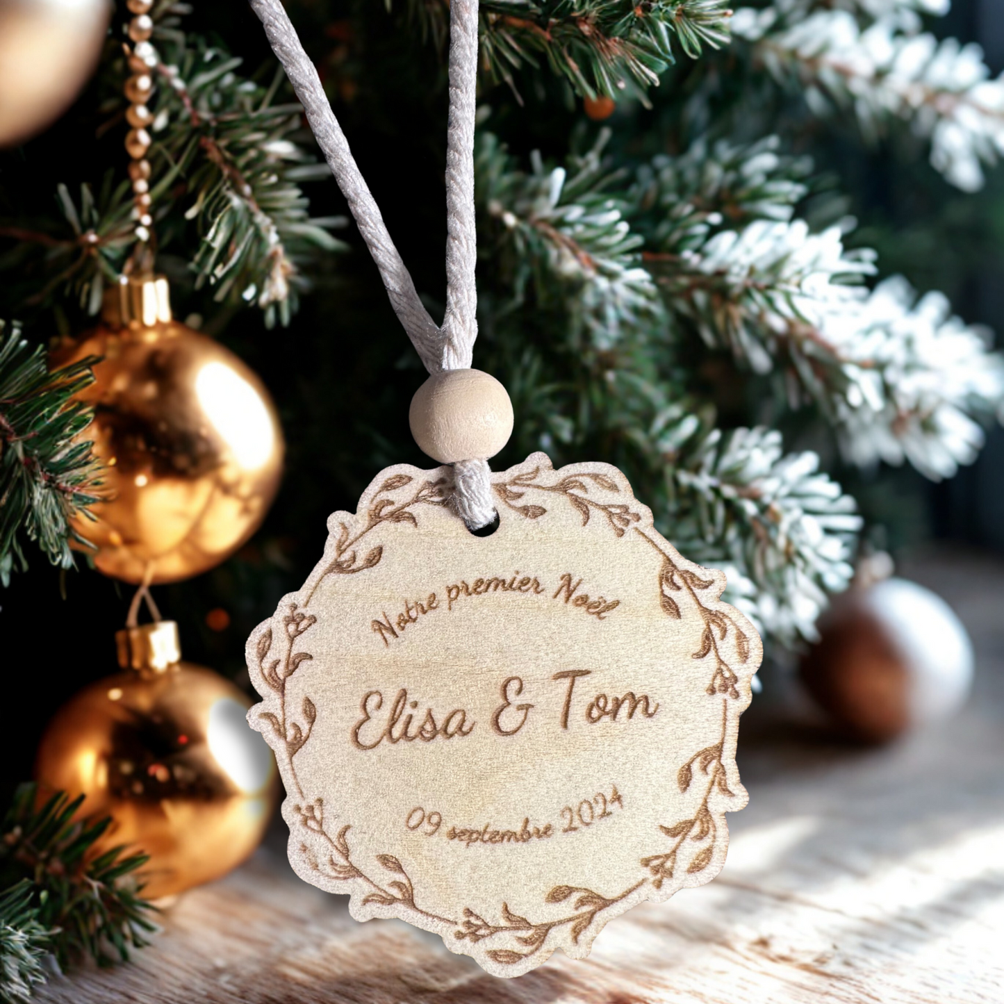 Boule de Noël couple