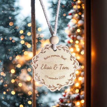 Boule de Noël couple