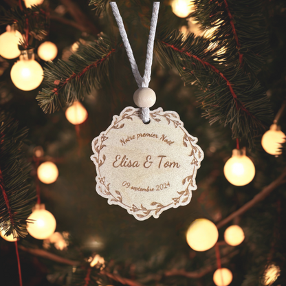 Boule de Noël couple