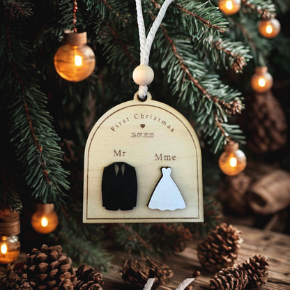 Boule de Noël Mariés