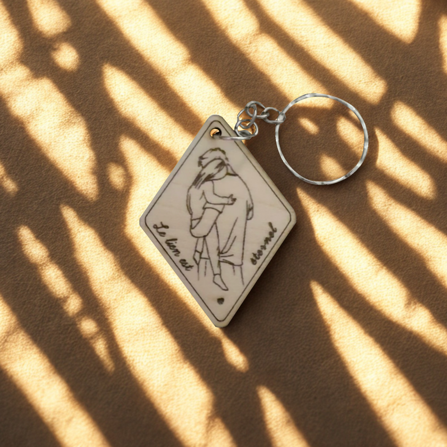 Porte-clé Papa et fille