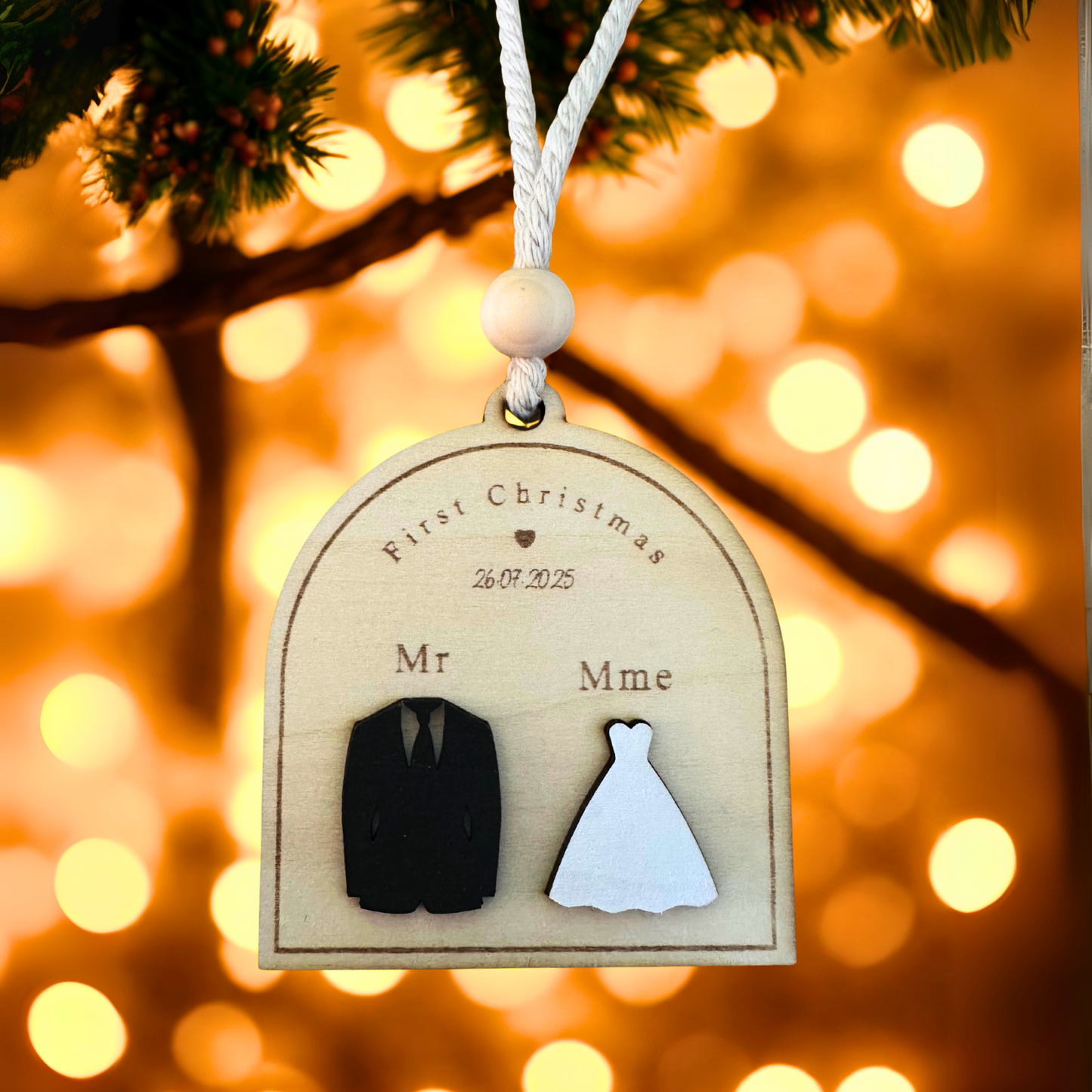 Boule de Noël Mariés