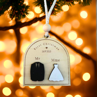 Boule de Noël Mariés